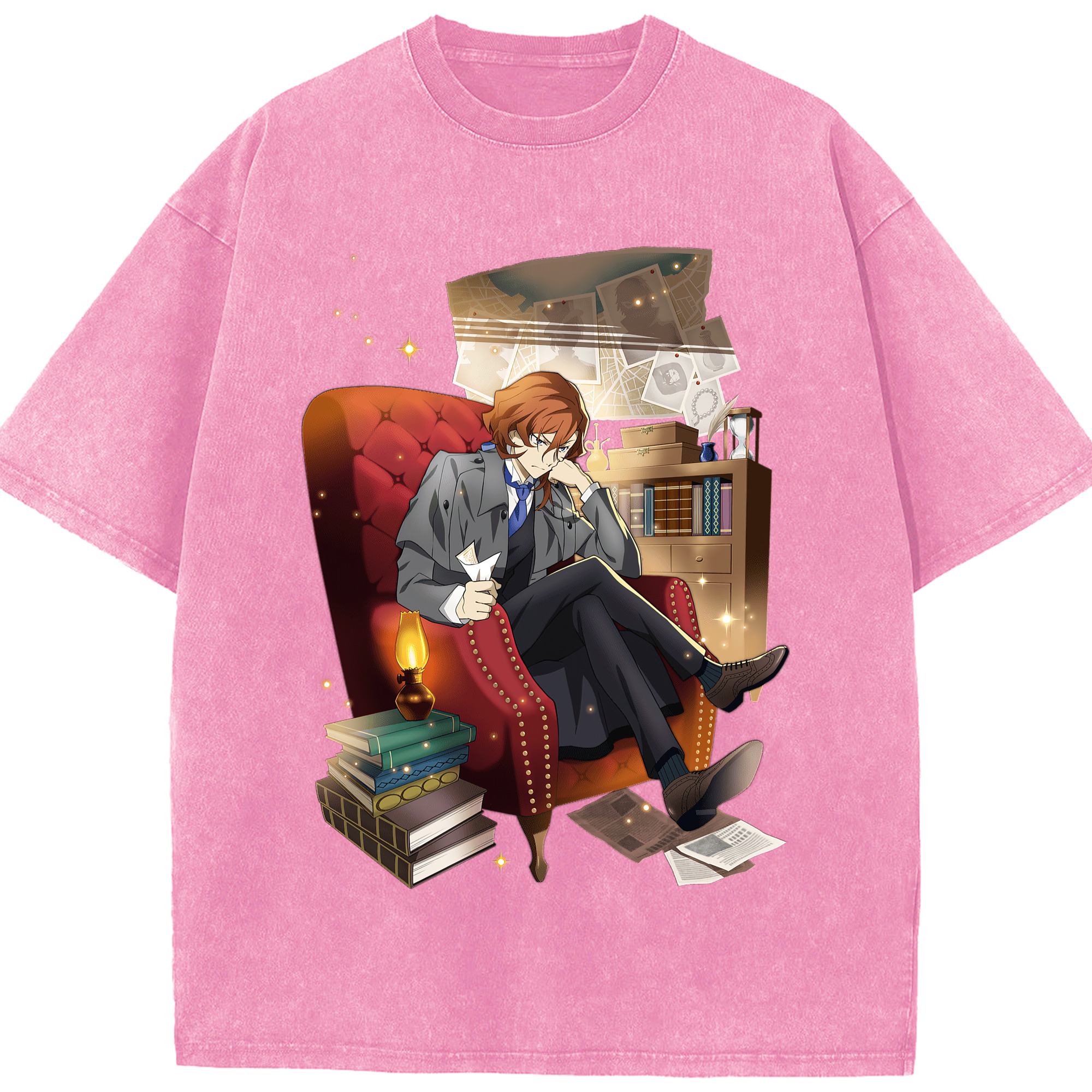 （画像用） 文豪ストレイドッグス Bungo Stray Dogs 綿100% ヴィンテージ風 半袖Tシャツ（フロントプリント）